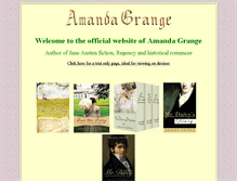 Tablet Screenshot of amandagrange.com